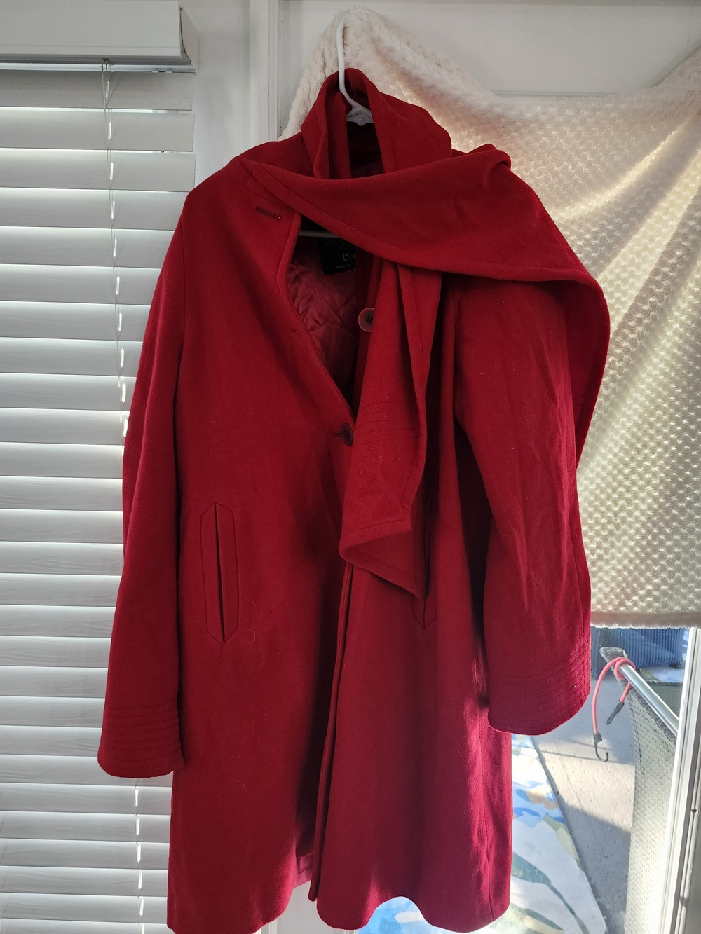 Oleg Cassini Red Women's Coat